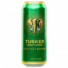 Tusker Malt Lager Beer - 500Ml Can