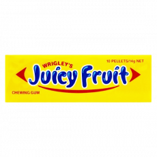 Fd-Wrg Pk Juicy Fruit 10 Pcs