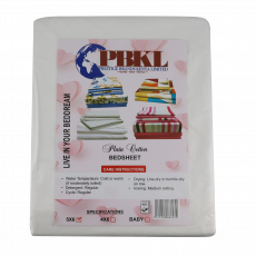 Plain Cotton Bedsheet   5X6