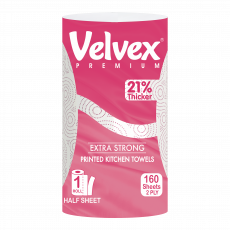 Velvex Kitchen Towel Pink 160S
