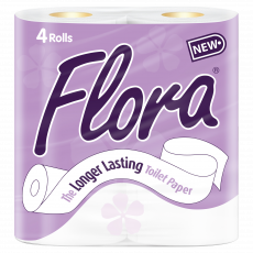 Flora Tissues White - 4 Pack
