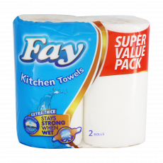 Fay Kitchen Towel 2 Ply White - 2...