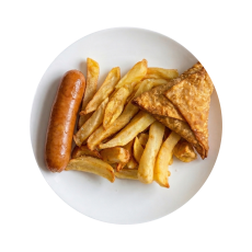 Samosa, Smokie & Chips Combo